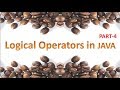 Logical Operators in JAVA,#15