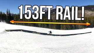 153ft SNOWBOARD RAIL!