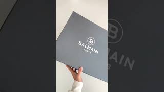 Unboxing New Balmain Paris Black Sneaker 👟 🖤🔥#balmain #sneakers #shoes #youtubeshorts