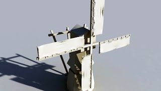 How to model a basic Dutch windmill in Maya 2016