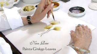 Nan Rae Paints Ginkgo Leaves