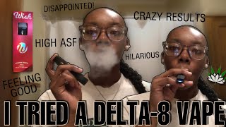 I TRIED A delta-8 VAPE FOR THE FIRST TIME AT 19YRS OLD 🤯 *must watch*