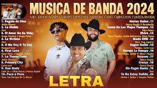 Musica de Banda 2024 (LETRA) - Julion Alvarez, Xavi, Natanael Cano, Carin Leon, Grupo Frontera