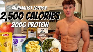 Full Day of Eating 2,500 Calories | MINIMALIST Healthy Meals to Lose Fat and Build Muscle
