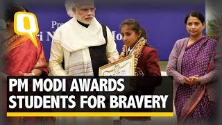 The Quint: PM Modi Lauds Brave Hearts at National Bravery Awards 2017