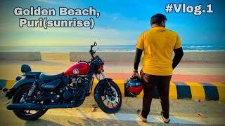 Golden Beach(puri), Sunrise #Vlog.01(must watch last part✨)