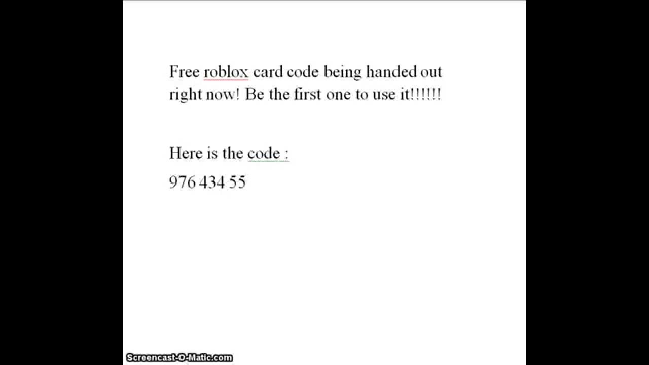 Free Roblox Gift Card Codes