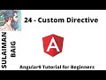 Angular 9 Tutorial for Beginners. 24 - Custom Directive | SULAIMAN BAIG