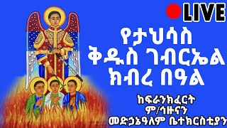 የታህሳስ ቅዱስ ገብርኤል ክብረ በዓል ከፍራንክፈርት ምስካየ ኅዙናን መድኃኔዓለም ቤተ ክርስቲያን #LIVE #ቀጥታ_ስርጭት #SAMUEL_TUBE |