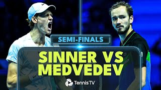Jannik Sinner vs Daniil Medvedev Highlights | Nitto ATP Finals 2023 Semi-Final