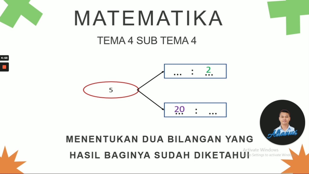 PEMBAGIAN DUA BILANGAN YANG HASILNYA SUDAH DIKETAHUI - YouTube