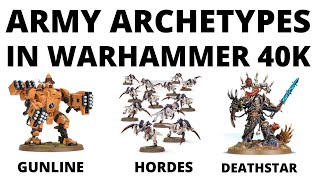 Army Archetypes in Warhammer 40k Explained - Common Playstyles!