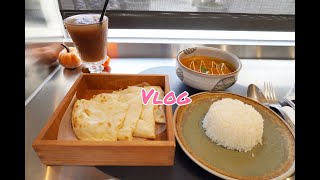 Wei Vlog【台中趴趴GO日常】(美食記錄)愛麗絲夢遊仙境的mirror cafe競子咖啡，讓人驚艷的盛食咖哩，Haritts donuts\u0026coffee好吃的甜甜圈