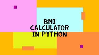 SOLOLEARN PYTHON PROJECTS|| BMI CALCULATOR|| EncryptingYourLife