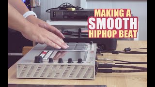Making a SMOOTH HIPHOP BEAT with vinyl Sampling (Akai MPC Live II Retro)