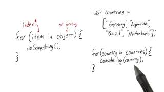 For-In Loops Quiz - JavaScript Basics