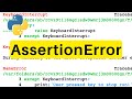 AssertionError | Python | Tutorial