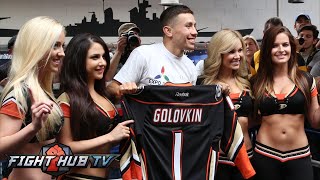 Gennady Golokin vs. Willie Monroe full video-COMPLETE Golovkin media day workout (true version)