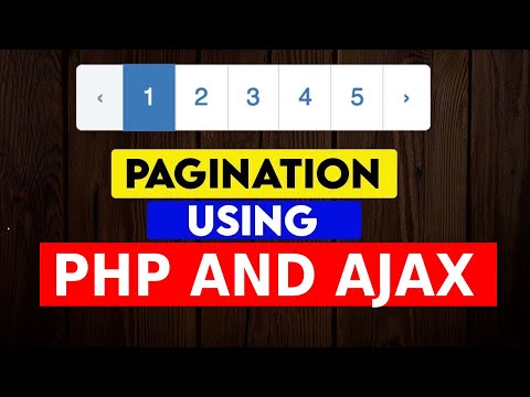 Pagination Using Ajax,JQuery,Bootstrap,PHP OOP,MYSQL & PDO - YouTube