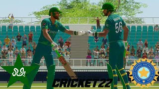 Cricket 22 | India vs Pakistan Briliant Batting T20 Full Match | PC Gameplay 1080P | BILAL GAMERS