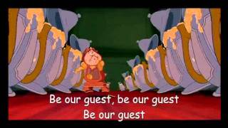 Be our guest beauty and the beast lyrics