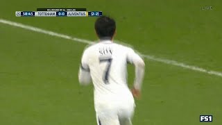 Heung-Min Son scores for Tottenham Hotspur. Spurs 1-0 Juventus (3-2 agg) Champions League