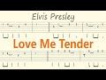 Love Me Tender / Elvis Presley / Guitar Solo Tab+BackingTrack