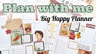 Plan With Me - Big Vertical Happy Planner - Vintage \u0026 Modern Combined! Week of Jan 21, 2025