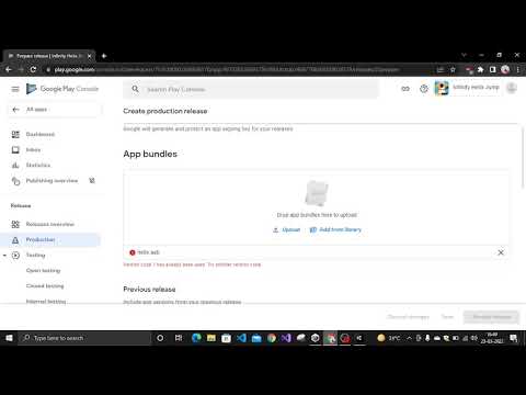 How To Solve Version Code 1 Has Already Been Used Try Another Version How To Solve Version Code 1 Has Already Been Used Try Another Version
