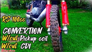 Yamaha RS 100 CDI Convertion//walang Pulser at stock CDI//With out Pulser at CDI Convertion.