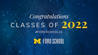 2022 Ford School Commencement - Full ceremony