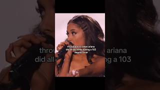 She's amazing 😱 #shorts #arianagrande #vocals #awards #singing #talent #viral #tiktok #live #fyp#omg