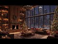 spend night in a luxurious apartment at nyc with fireplace sounds u0026 relaxing christmas jazz music🎄☃️