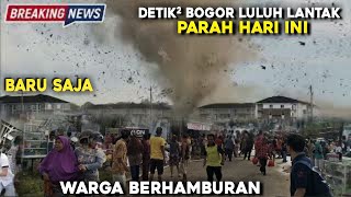 BARU SAJA, Detik-detik Tornado Dahsyat Sapu Bogor Hari Ini, Puting Beliung Gunung Sindur!!!