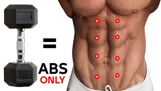 PERFECT ABS EXERCISE WITH DUMBBELL AT HOME