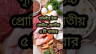 পৃথিবীর  উচ্চ প্রোটিন জাতীয় ৫ টি খাবার।#highprotien #protinfood#shorts #shortsfeed #zero_option