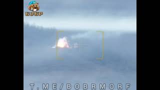 Поражение FPV-дроном второго танка Леопард