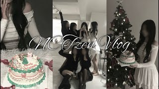 [시즈니 브이로그] Merry Christmas and Happy new year *̥❄︎‧˚₊ | 연말파티 • 크리스마스 • 파티룸 • 주문제작 케이크