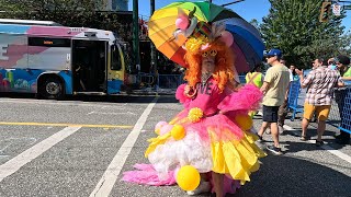 4K Full Long Version Vancouver PRIDE Parade At Denman and Davie All  Participants