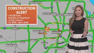 Weekend roadwork: Getting on I-10? Check the closures before you do!