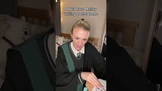 draco writes a letter to his dad #dracomalfoy #harrypotter #slytherin #hogwarts #avpm #starkid