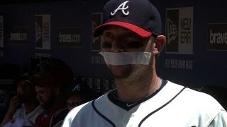 Chris Johnson tapes his mouth SHUT to avoid an ejection!