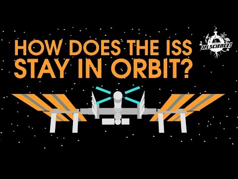 How does the International Space Station not float away?