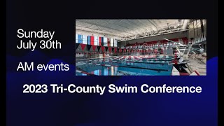 2023 Tri-County Swim Sunday AM events