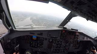 ATR 72-500 HEL Landing Helsinki Vantaa Airport Finland PILOT EYE VIEW