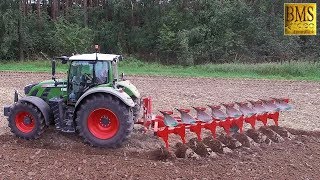 Schälpflug Einböck OVLAC Mini 9-Schar Volldrehpflug mit Fendt 720 Vario - Stoppelbearbeitung