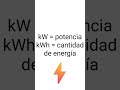 ¿Cuál es la diferencia entre kW y kW h?