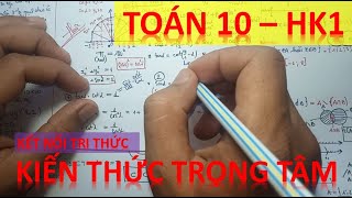 TOÁN 10 -TÓM TẮT KIẾN THỨC TRỌNG TÂM HỌC KÌ 1 -SÁCH KẾT NỐI TRI THỨC