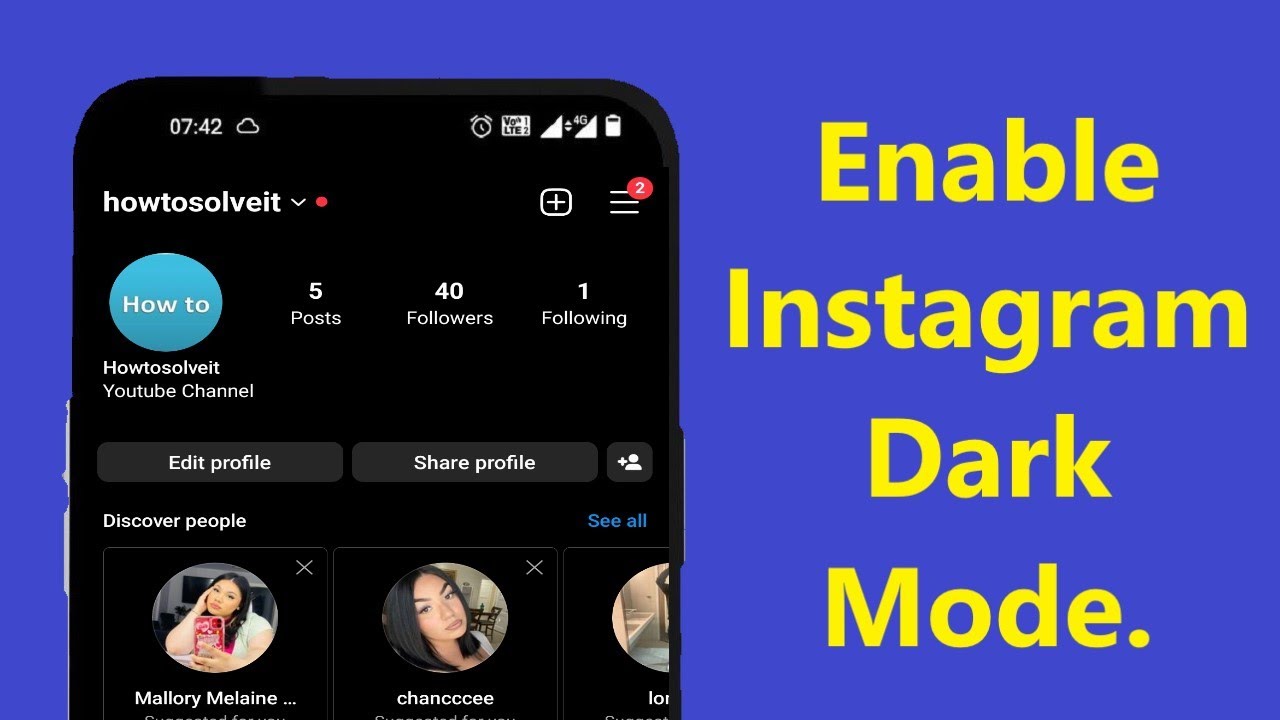 How To Enable Instagram Dark Mode New Update Instagram Dark Theme 2023 ...