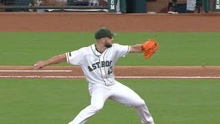 BAL@HOU: McCullers Jr. fans eight over six innings